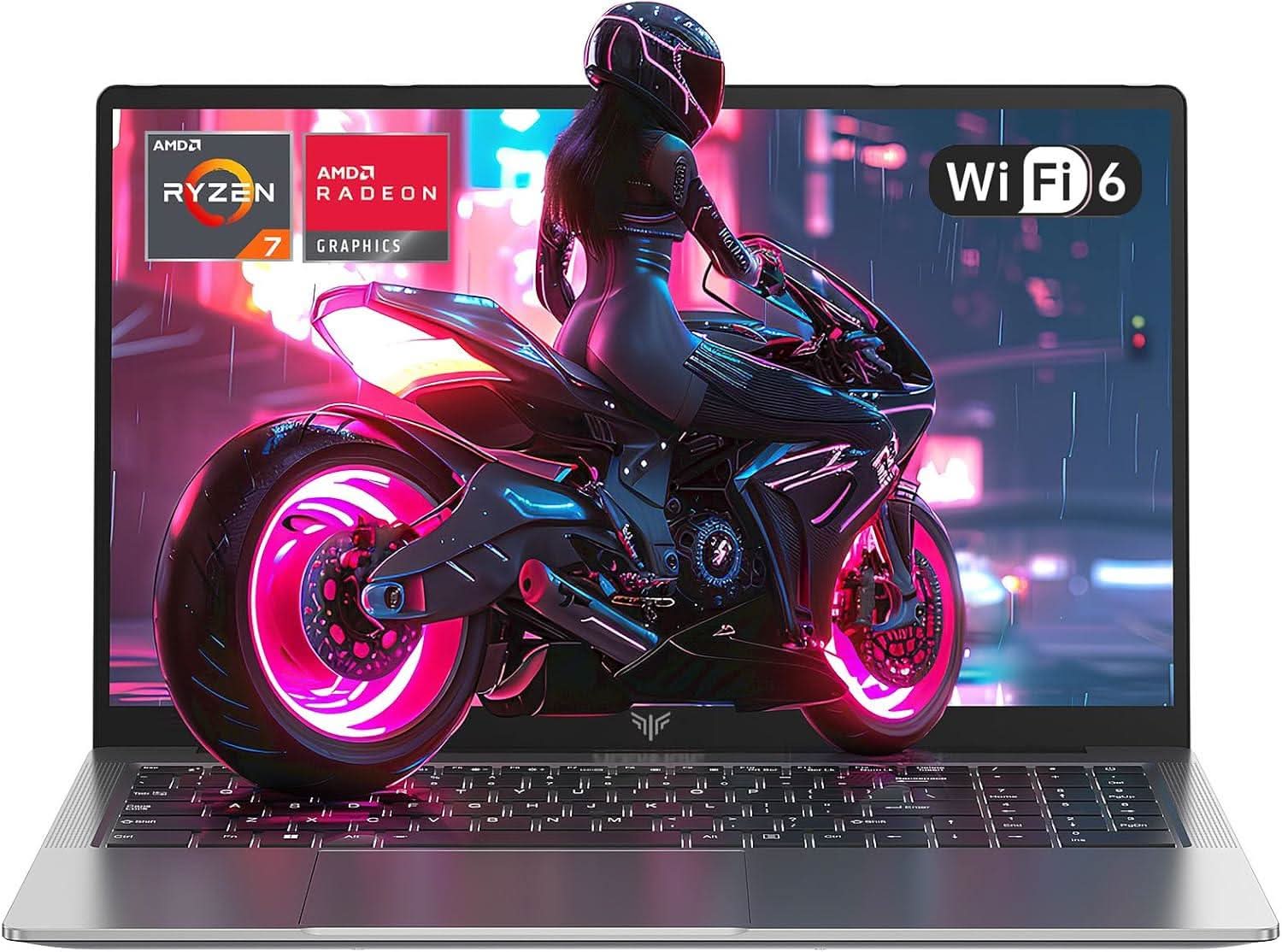 2024 Gaming Laptop, 16.1-inch FHD Display Laptop with AMD Ryzen 7 5825U Processor(8C/16T) with Backlit Keyboard,16GB DDR4 512GB M.2 2280 NVMe SSD Laptop Computer,Type-C WiFi6 - SubscriptionApps