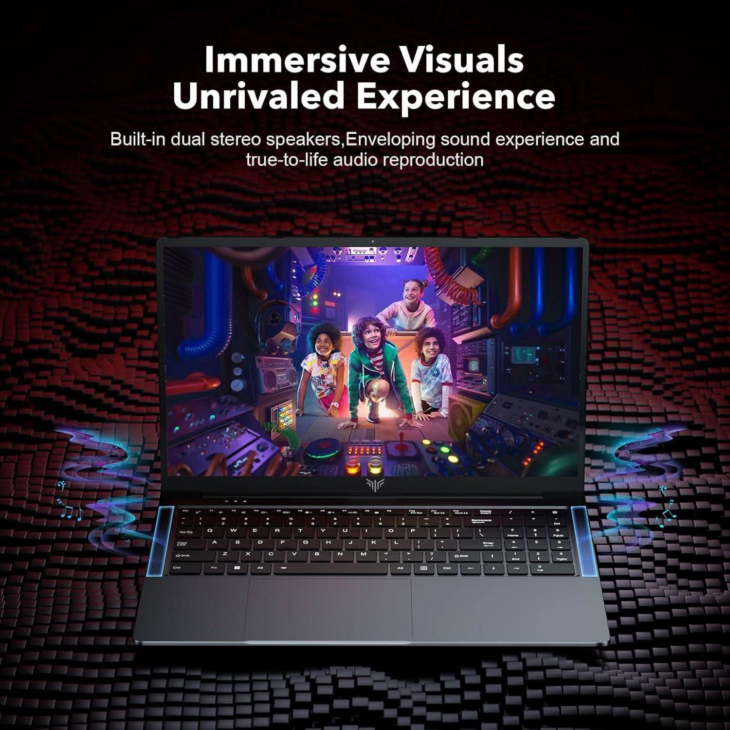 2024 Gaming Laptop, 16.1-inch FHD Display Laptop with AMD Ryzen 7 5825U Processor(8C/16T) with Backlit Keyboard,16GB DDR4 512GB M.2 2280 NVMe SSD Laptop Computer,Type-C WiFi6 - SubscriptionApps