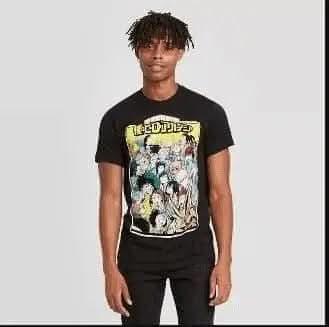 Men's My Hero Academia Short Sleeve Graphic Crewneck T-Shirt - SubscriptionApps